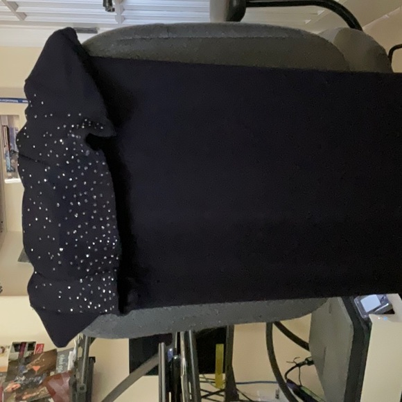 SCOTT MC CLINTOCK LONG BLACK DRESS - Picture 3 of 10